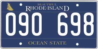 RI license plate 090698