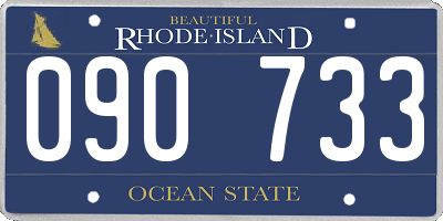 RI license plate 090733
