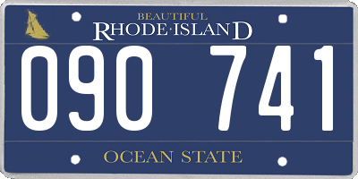 RI license plate 090741