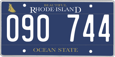 RI license plate 090744