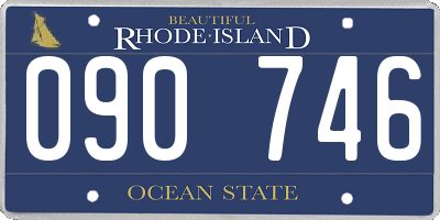 RI license plate 090746