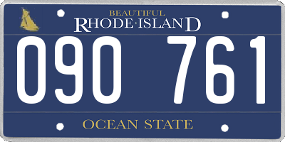 RI license plate 090761