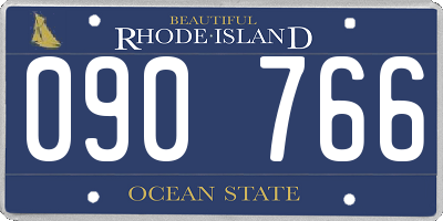 RI license plate 090766
