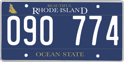 RI license plate 090774