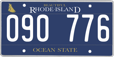 RI license plate 090776