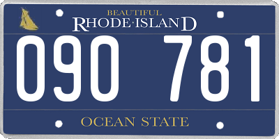 RI license plate 090781