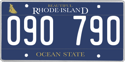 RI license plate 090790