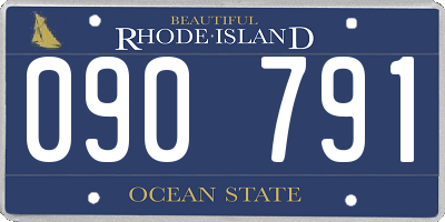RI license plate 090791