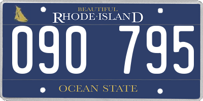 RI license plate 090795