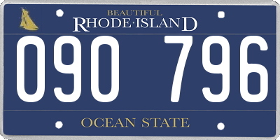 RI license plate 090796
