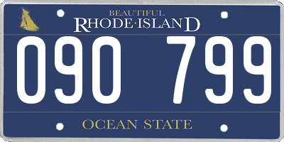 RI license plate 090799