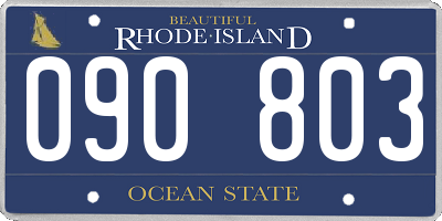 RI license plate 090803