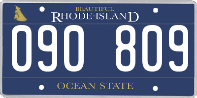 RI license plate 090809