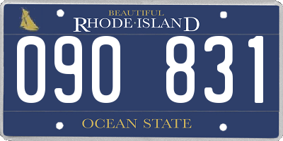 RI license plate 090831