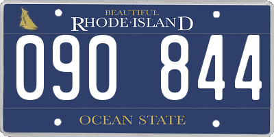 RI license plate 090844
