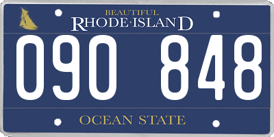 RI license plate 090848