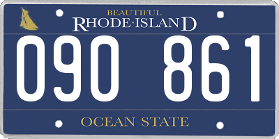 RI license plate 090861