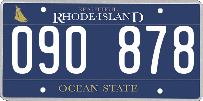 RI license plate 090878