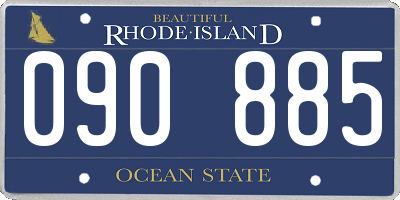 RI license plate 090885