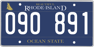 RI license plate 090891