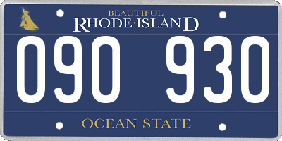 RI license plate 090930