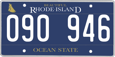 RI license plate 090946