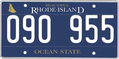 RI license plate 090955