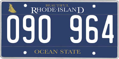 RI license plate 090964