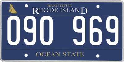 RI license plate 090969
