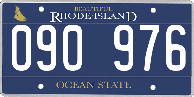RI license plate 090976