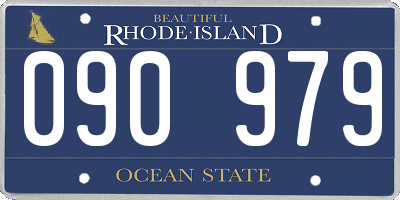 RI license plate 090979