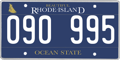 RI license plate 090995