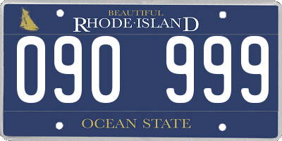 RI license plate 090999