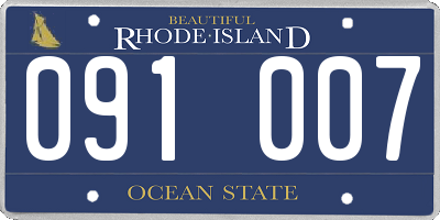 RI license plate 091007