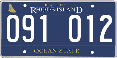 RI license plate 091012