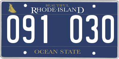 RI license plate 091030