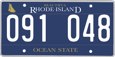 RI license plate 091048
