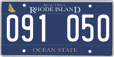 RI license plate 091050