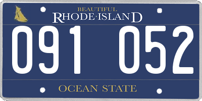 RI license plate 091052