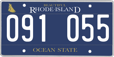 RI license plate 091055