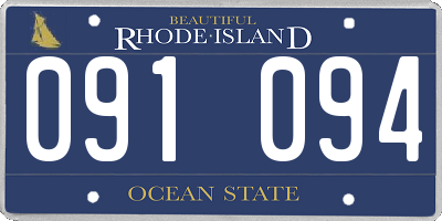 RI license plate 091094