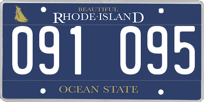 RI license plate 091095