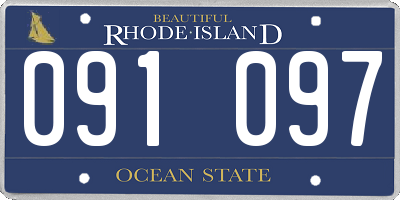RI license plate 091097