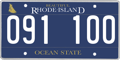 RI license plate 091100