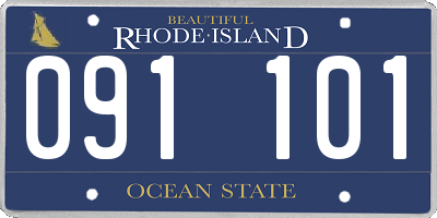 RI license plate 091101