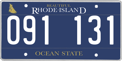 RI license plate 091131