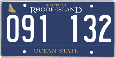 RI license plate 091132