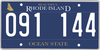 RI license plate 091144