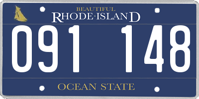 RI license plate 091148