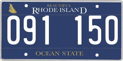 RI license plate 091150